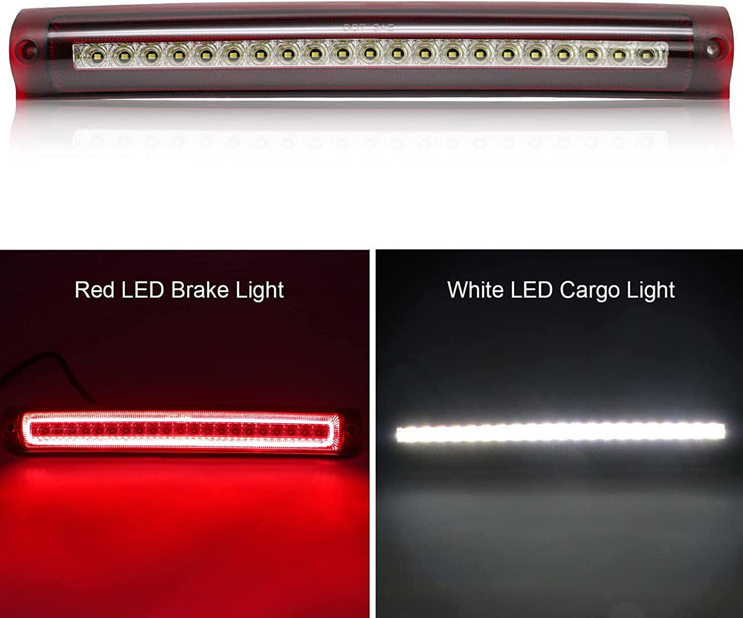 Applicable to 2000-2005 Excursion 97-03 for Ford F150 LED Third Brake Light and Third Stop Taillight