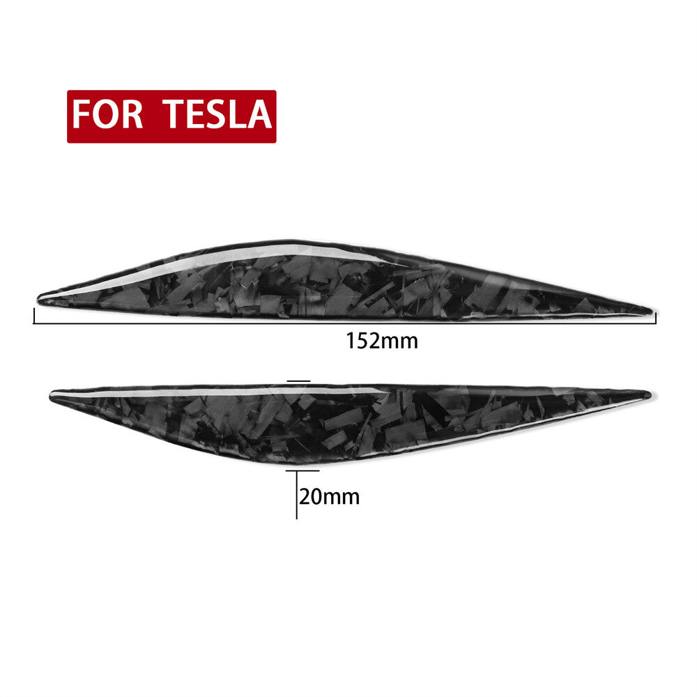for Tesla Model 3 Y 2017+ Leaf Side Fender Camera Vent Cover Forged Carbon Fiber