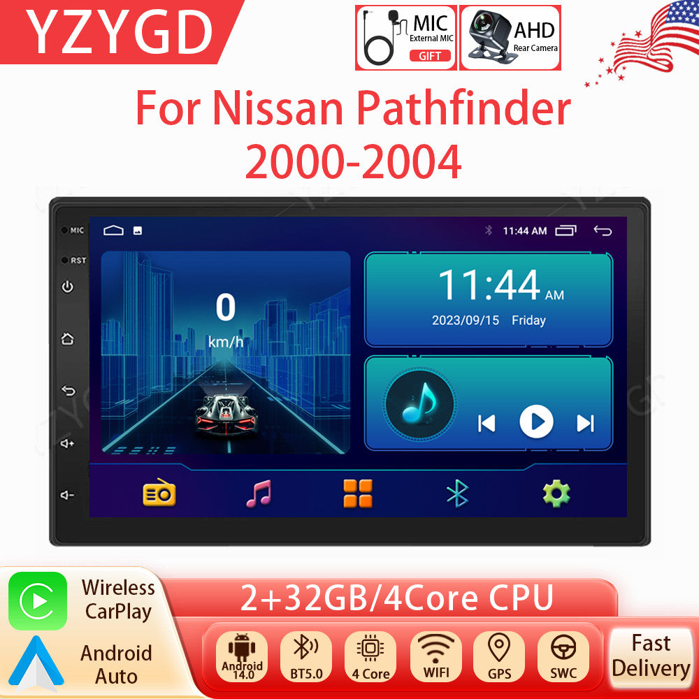 Android Auto Carplay for Nissan Pathfinder 2000-2004 Stereo Car Radio GPS WIFI