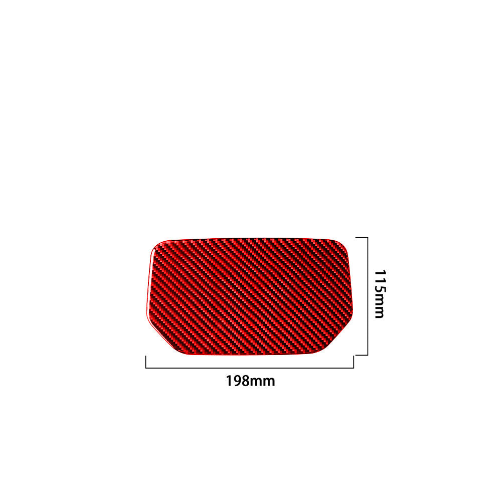 Red Storage Box Pad Panel Trim Interior Carbon Fiber for TOYOTA TUNDRA 2014-2018
