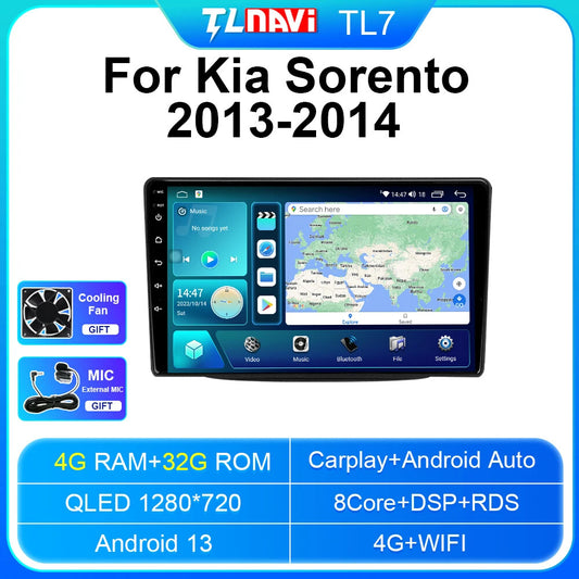 Android Car Radio for KIA for Sorento 2013-2014 Stereo GPS Multimedia Player Screen