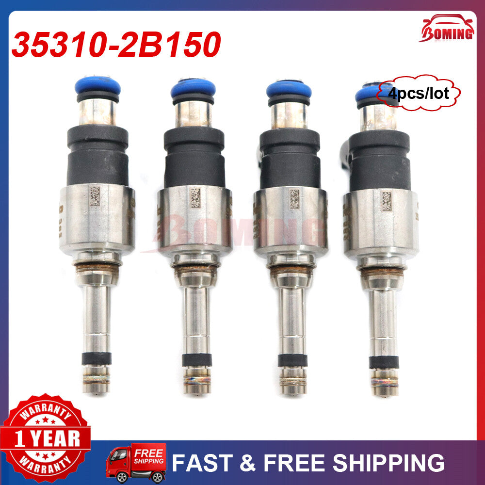 35310-2B150 4 new Fuel Injectors for Hyundai for Kia Rio Soul 1.6L (2018-20)