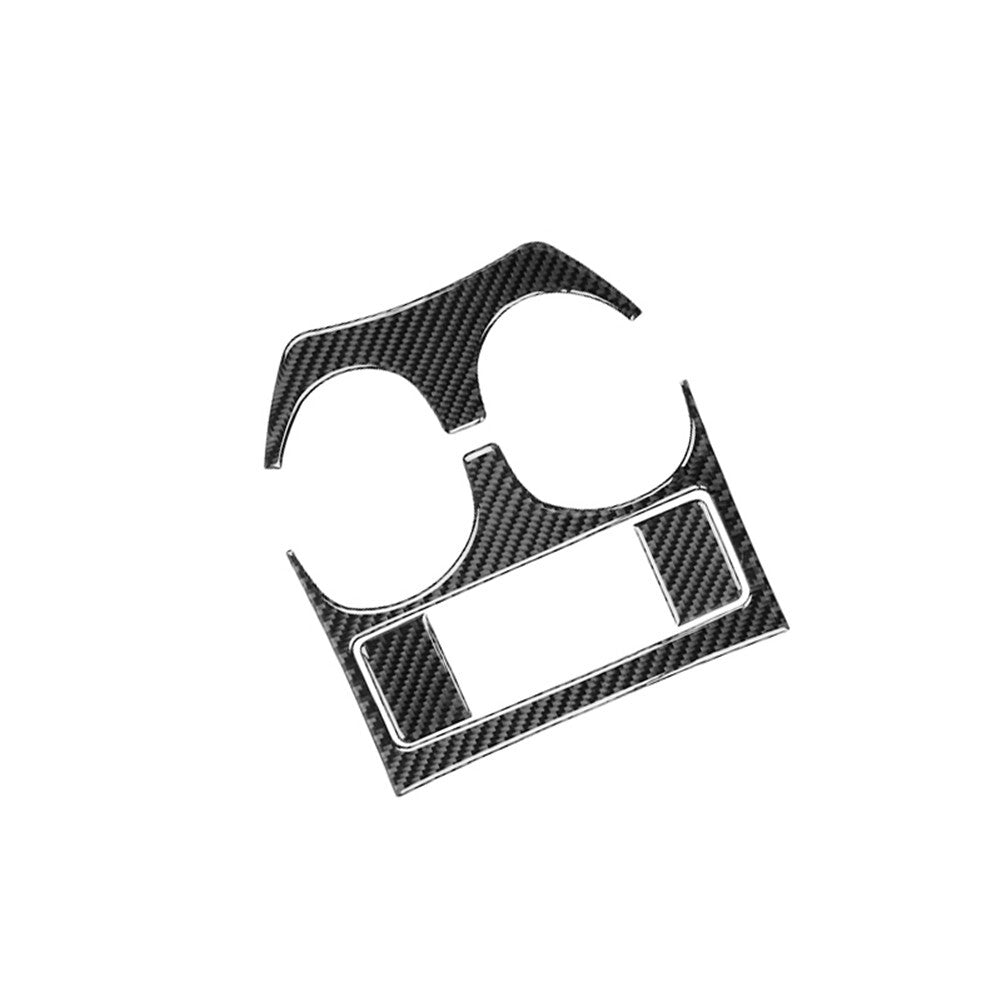 Carbon Fiber Center Cup Holder Panel Cover Trim for Nissan Rogue 2014-2016