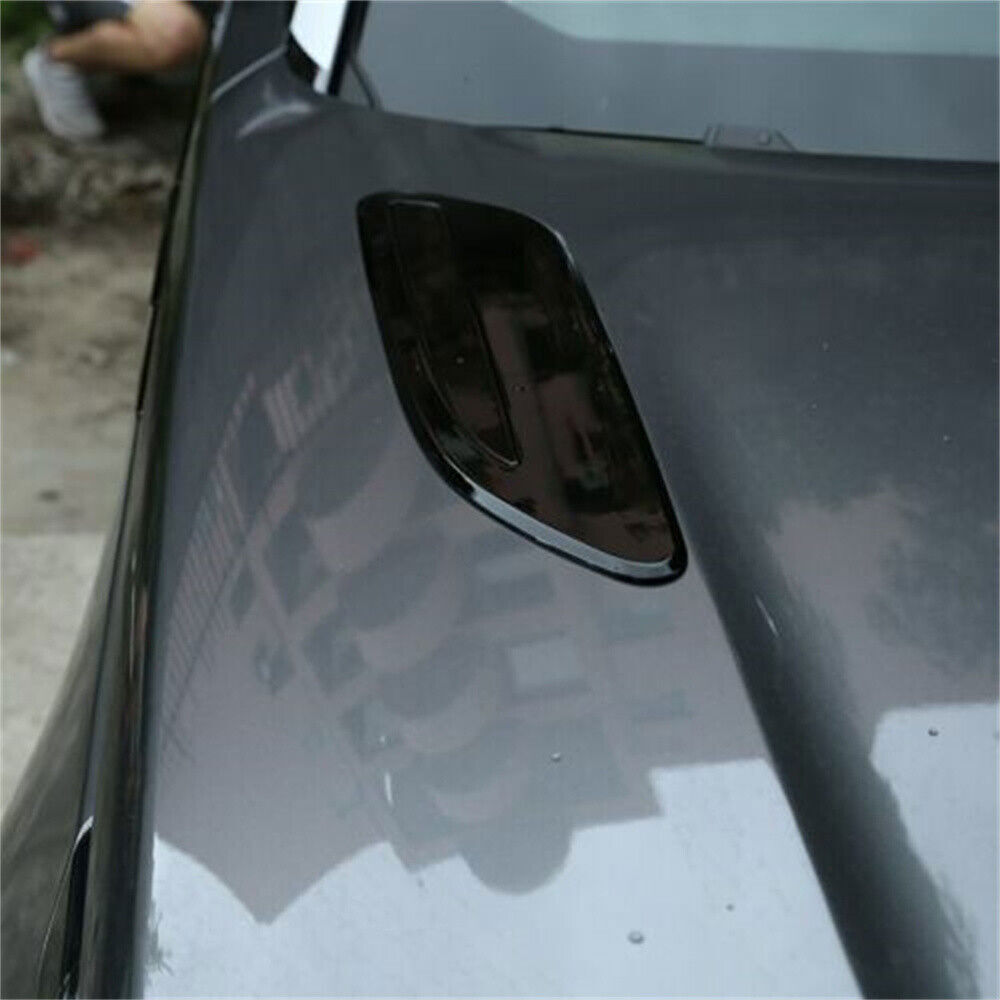 2x for Land Rover for Range Rover Velar 2017+ Black Hood Air Outlet Vent Cover Trim