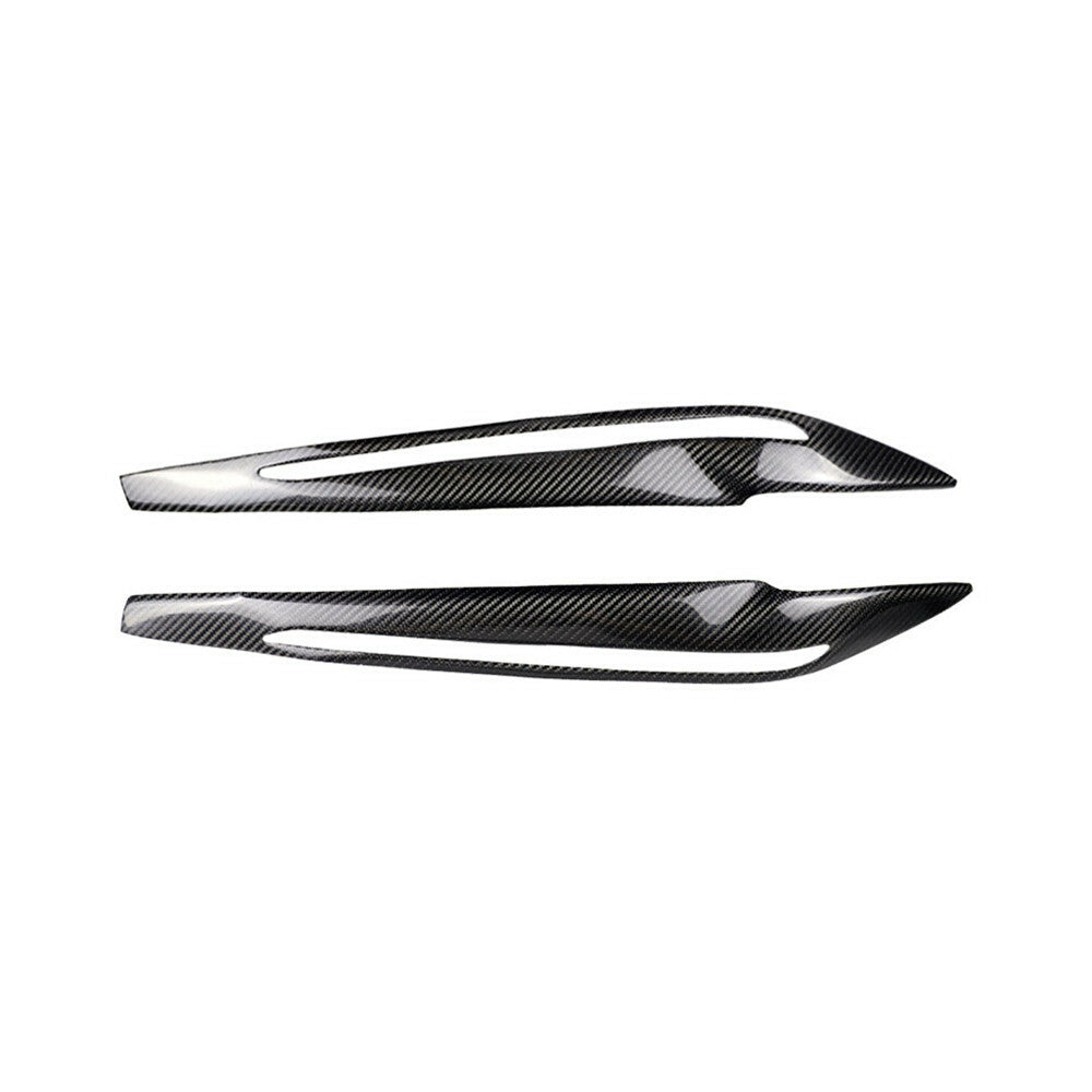 Carbon Fiber Headlight Eyelids Eyebrow Cover for BMW F15 X5 F85 X5M X6 2014-2018