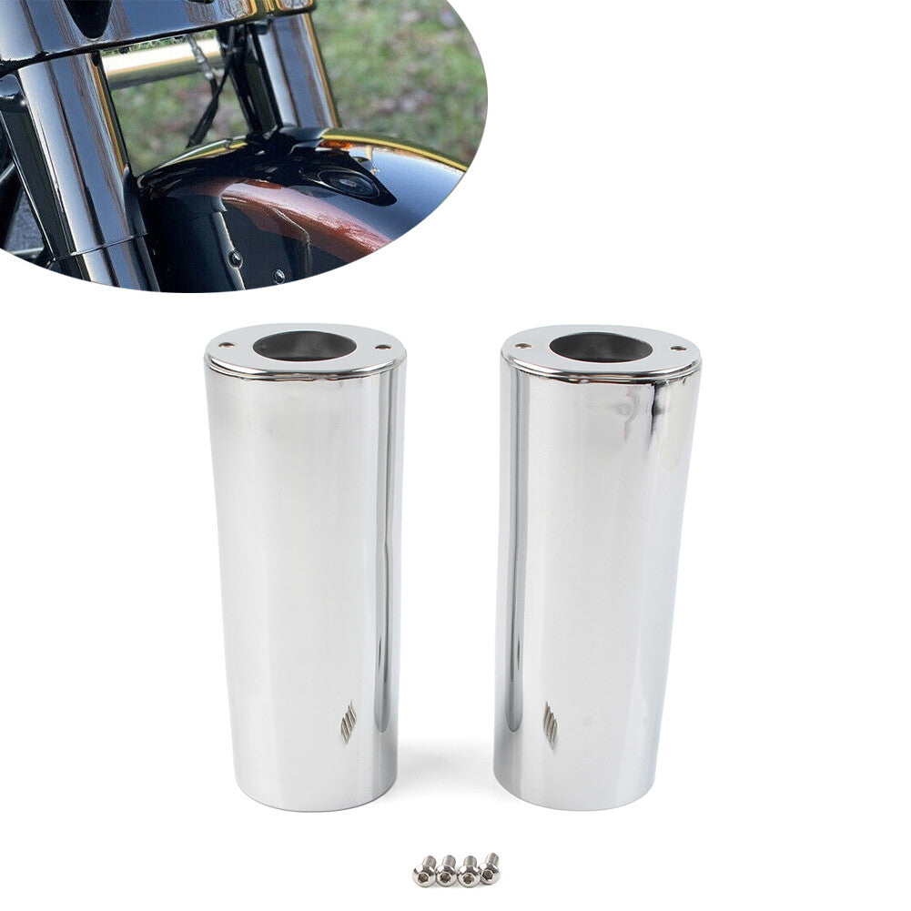 2 verl?ngerte Tauchrohrabdeckungen f¨¹r for Harley Street Glide Road King Softail