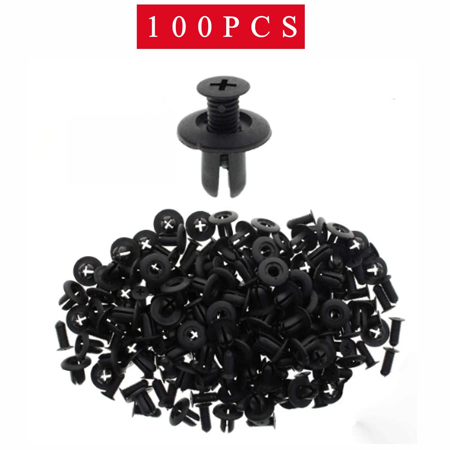 100X 8mm Bumper Retainer For Santa Fe for Genesis Fender Fastener Clips 8659028000