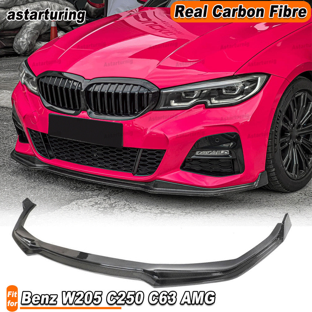 FOR 2019-2023 for BMW G20 M340i 330i REAL CARBON Front Bumper Lip Spoiler Splitters