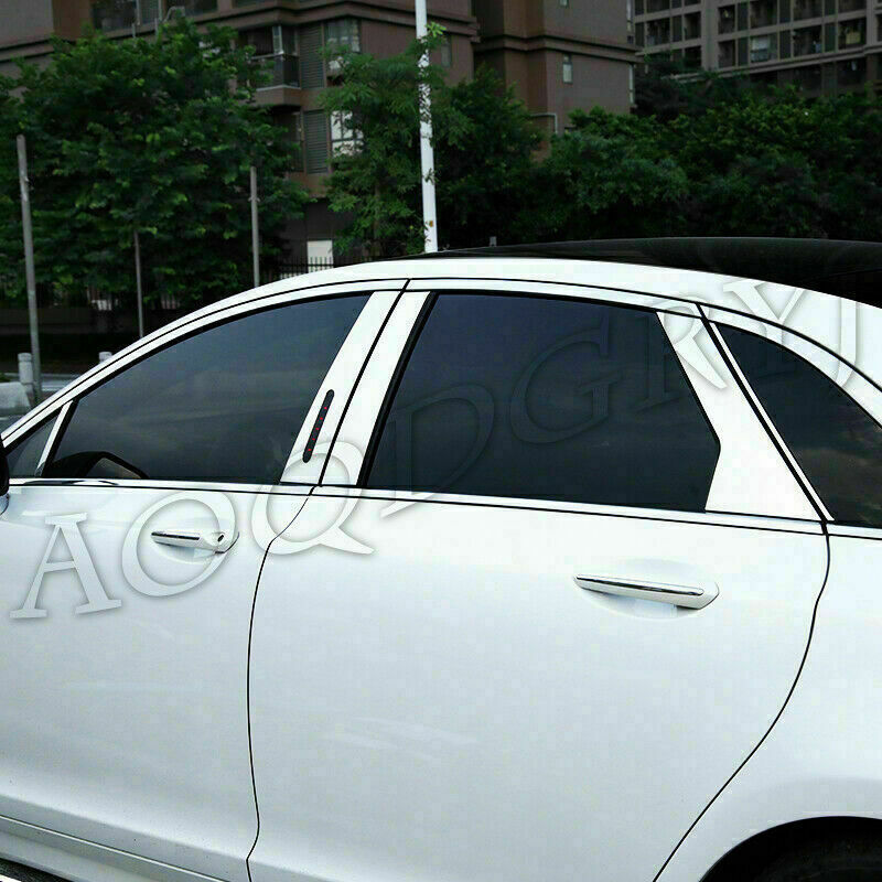 10X for Lincoln MKZ 2013-2020 Chrome Pillar Post Panel Covers w/Keypad Cutout
