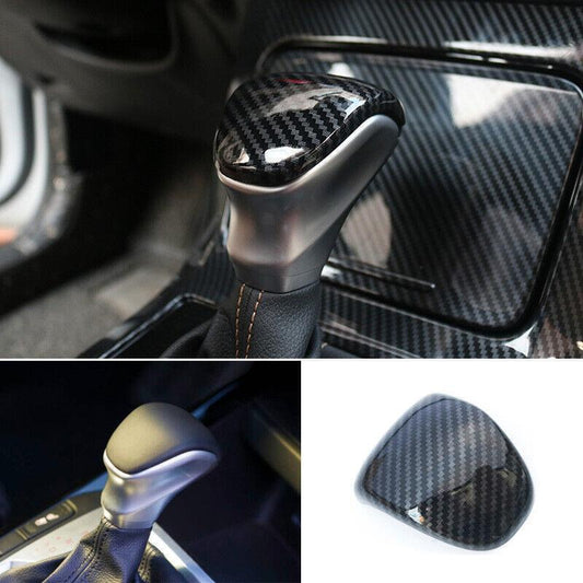 Carbon Fiber Central Console Gear Shift Knob Trim Fit for Kia Forte K3 2019~2023