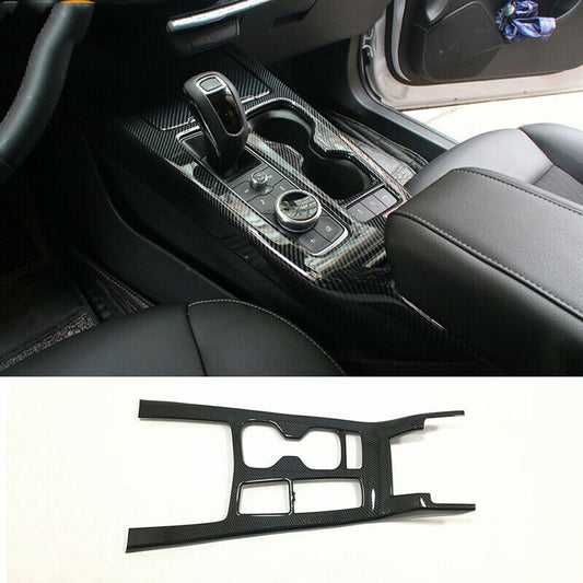 for Cadillac XT4 18-21 Carbon Fiber ABS Console Gear Shift Box Panel Cover Trim
