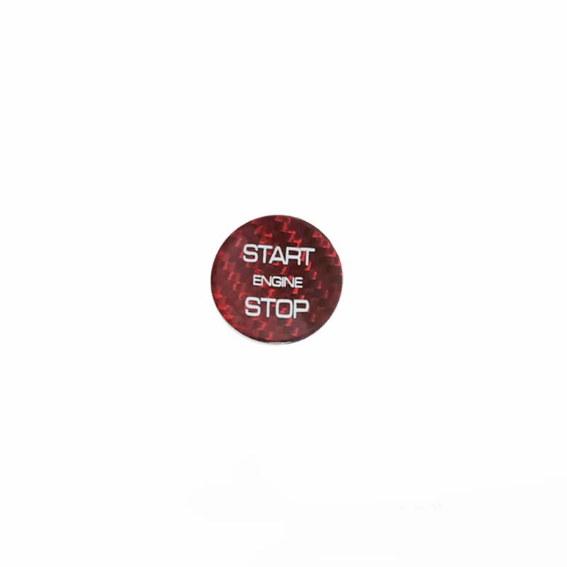 for Range Rover L405 2013-2017 Red Dry Carbon Fiber Start Button Ignition Switch