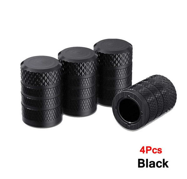 4-piece car tire valve cover rod air dust cover blue bullet for VW