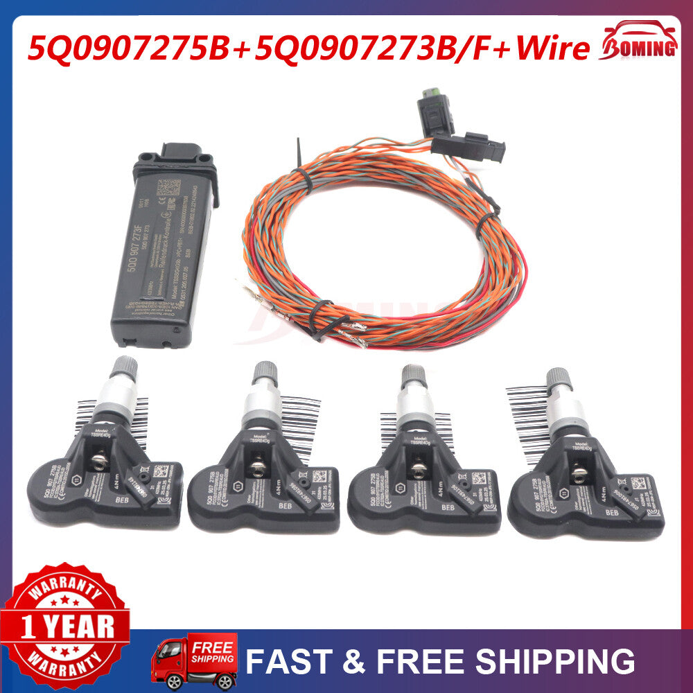 NEW Set 5Q0907273B 5Q0907275B TPMS Tyre Pressure Use for Audi A3 for Golf 7 for Tiguan