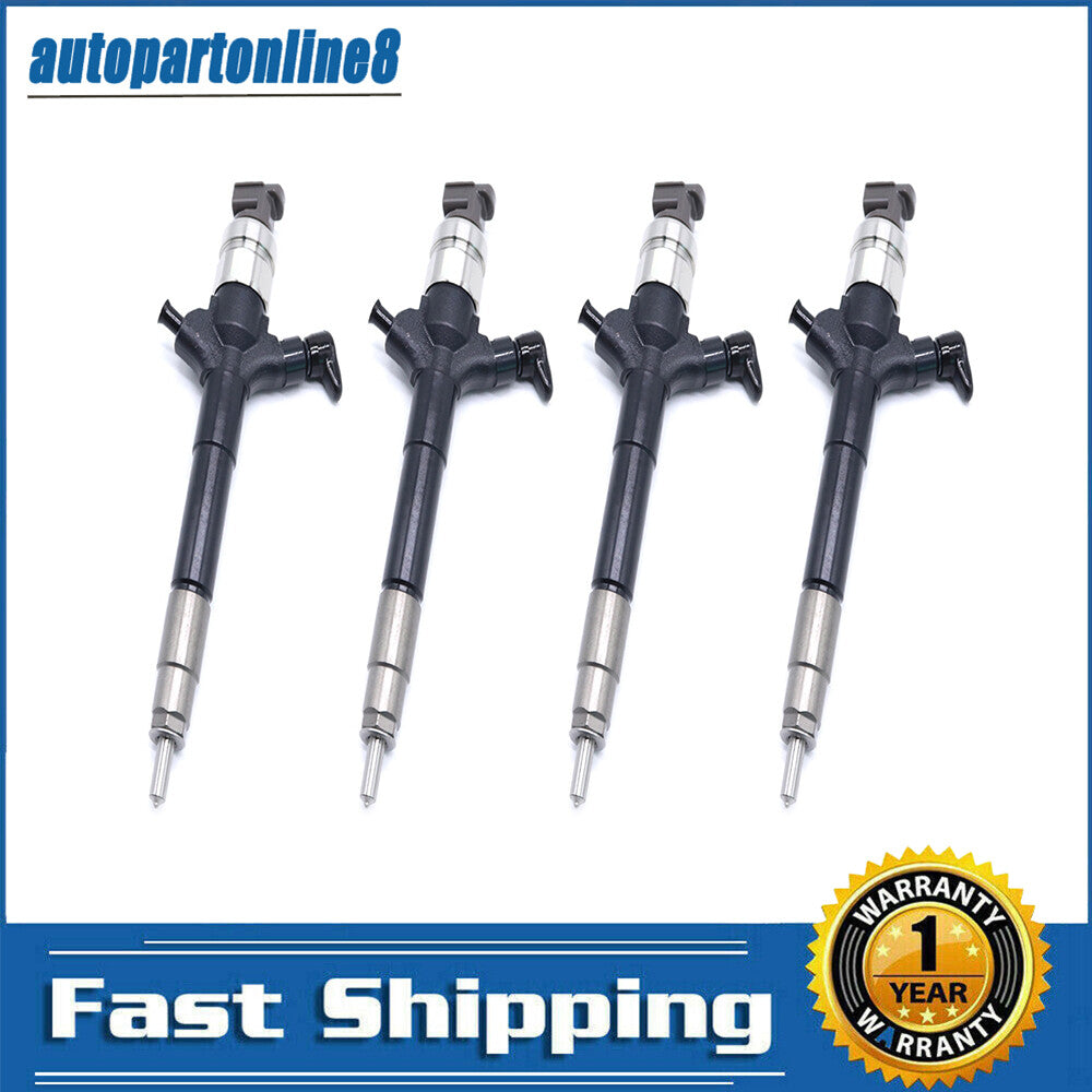 4-pack of new 1465A041 common rail fuel injectors for Mitsubishi 4D56 L200 TRITON 2.5L