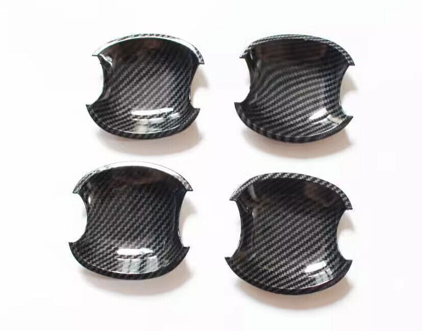 Accessories Carbon Fibre Door Handle Base Bowl Covers For 2012-2014 for Toyota for Camry