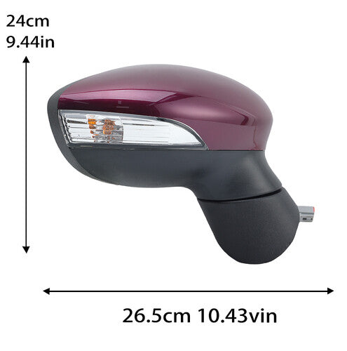 F¨¹r for Ford Fiesta MK7 2008-2012 Rechts Au?enspiegel Manuell Faltbar Beheizbar NEU