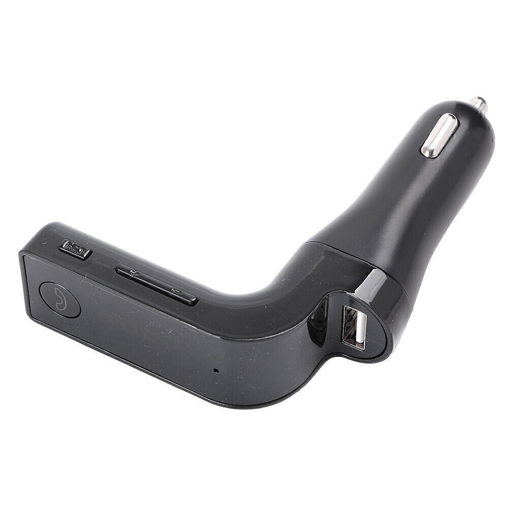 USB Charger Bluetooth Wireless FM Transmitter Handsfree Call Radio MP3 Auto Blk