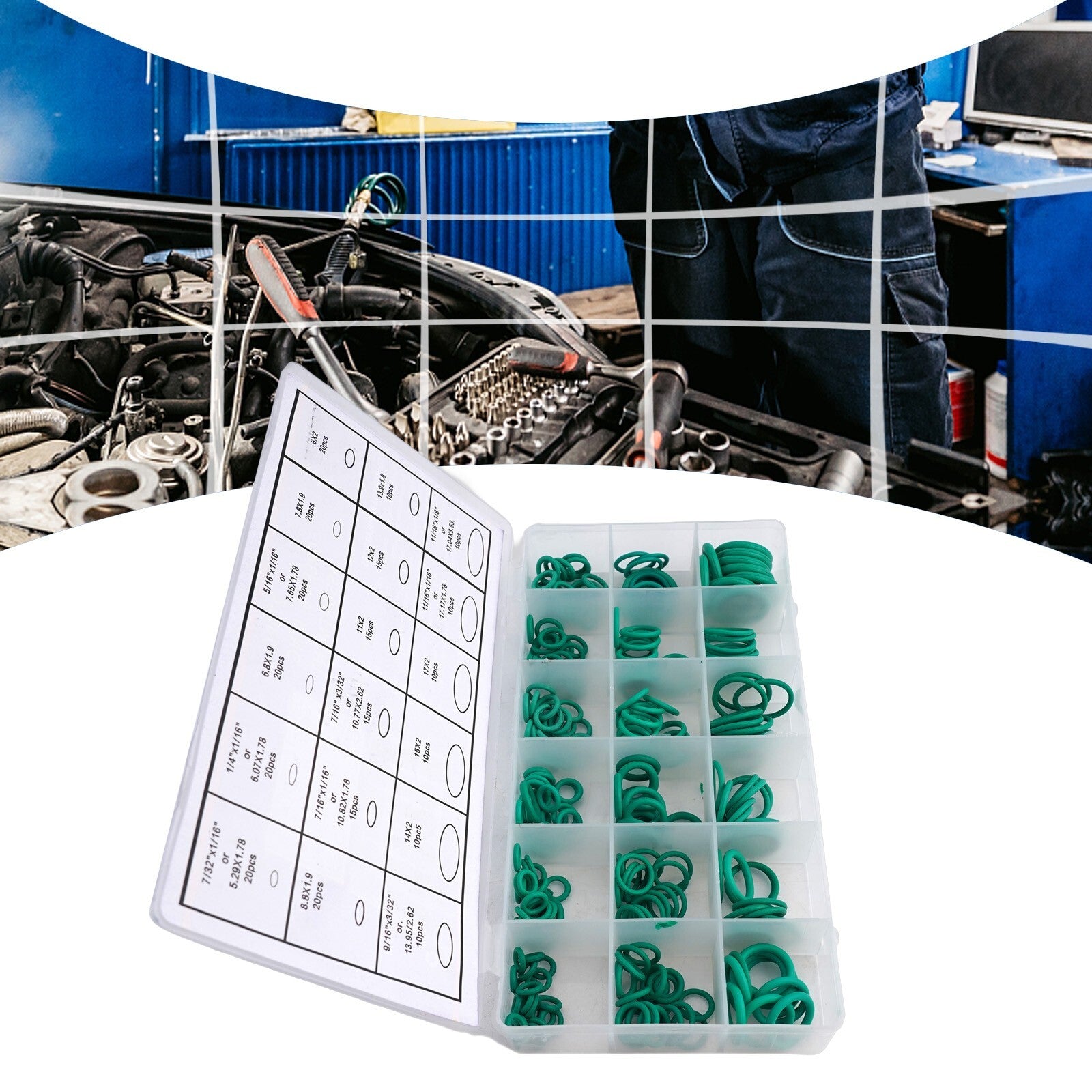 Ring Set for Car Air Conditioning 270 PCS O Rings HNBR Material