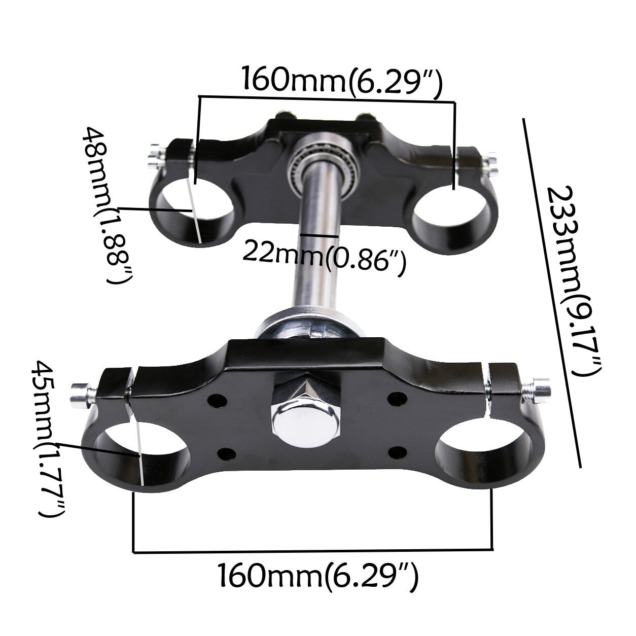 45/48 mm Tri-Tree Clamp for Dirt Pit Bikes Apollo Coolster Bigwheel