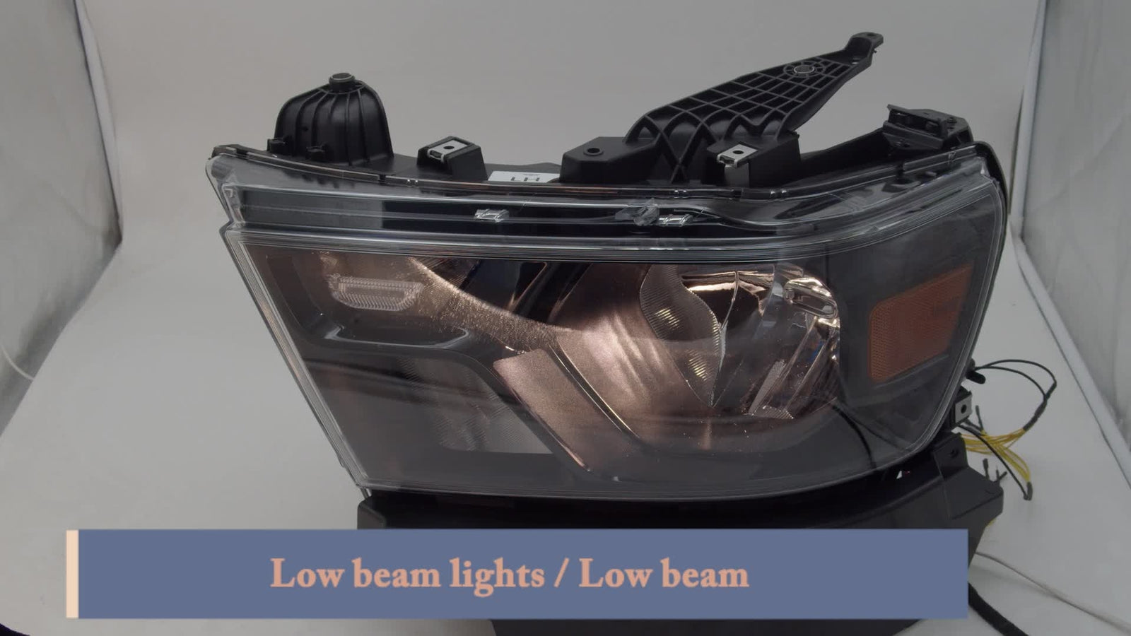 Suitable for 2019-2023 for Dodge for Ram 1500 Halogen Headlights with Black Bezels for Passenger Right Hand