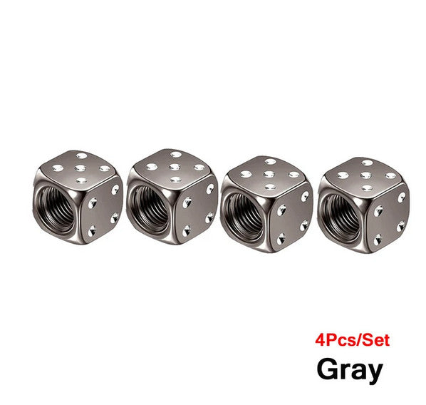 4-piece universal red tire valve cover rod air dust cover for Jeep for Mini