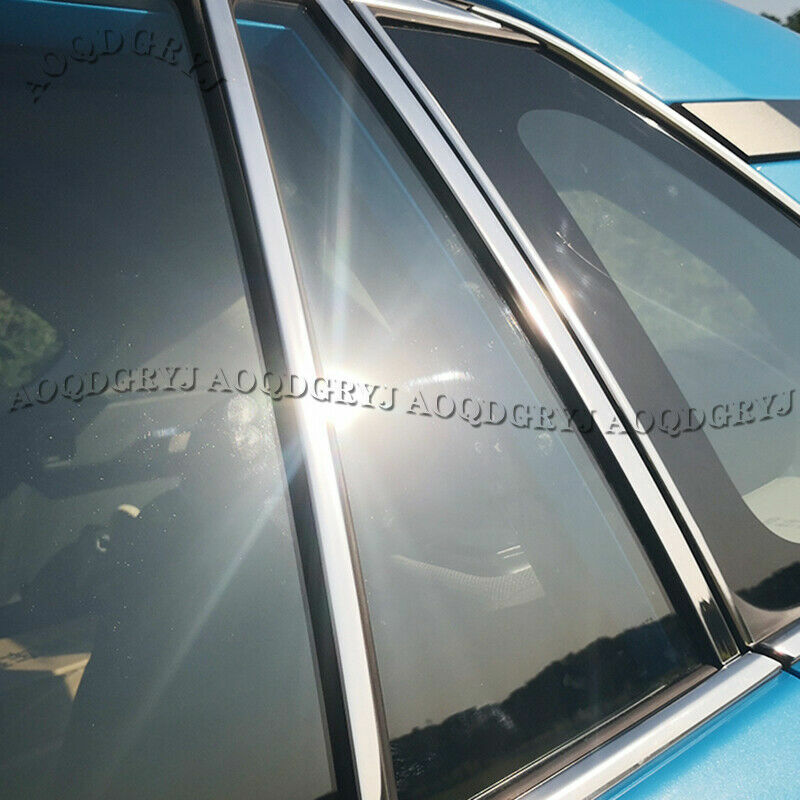 14P Chrome Stainless Window Door Pillar Moulding Trim for TOYOTA RAV4 2019-2022