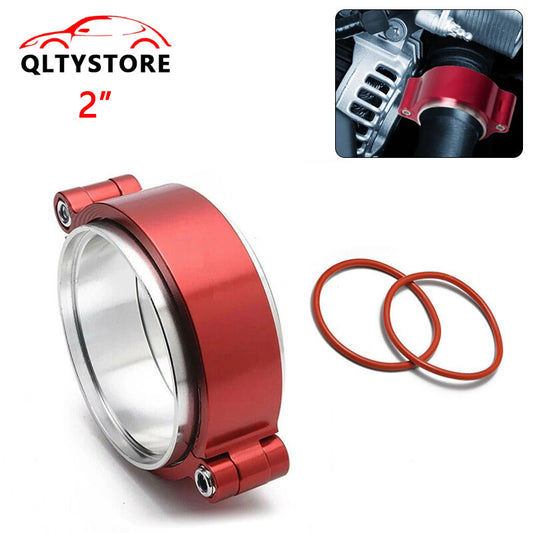 251mm Aluminum Quick Release V-Band Clamp Kit for Intake Intercooler Pipe Red