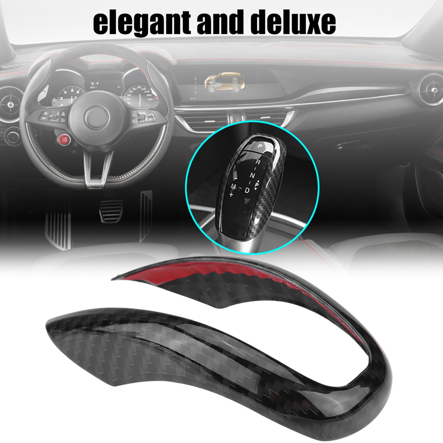 Hot Car Auto Interior Gear Shifter Knob Frame Cover Trim For