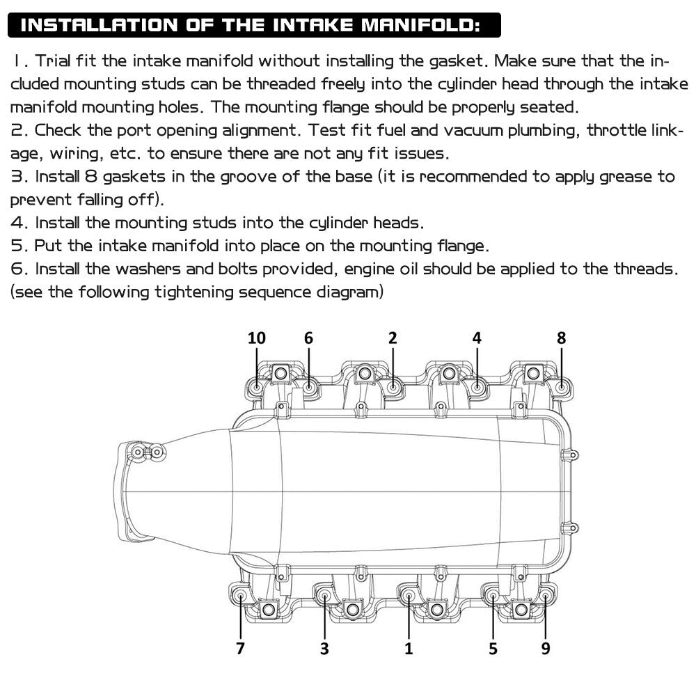 102MM Intake Manifold + 102MM Throttle Body For LS1 LS2 LS6 6.0L 5.6L 5.3L 4.8L
