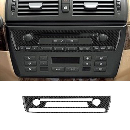 Carbon Fiber CD Console Trim Type A for BMW X3 2004-2010