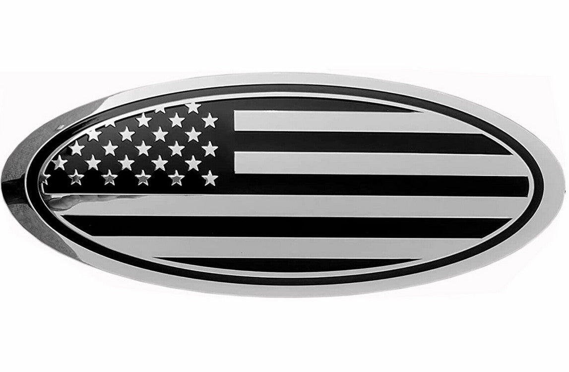 5-inch Car Trunk Badge Boot Emblem Decal for Mustang Sport Chrome Plating 2021-2023