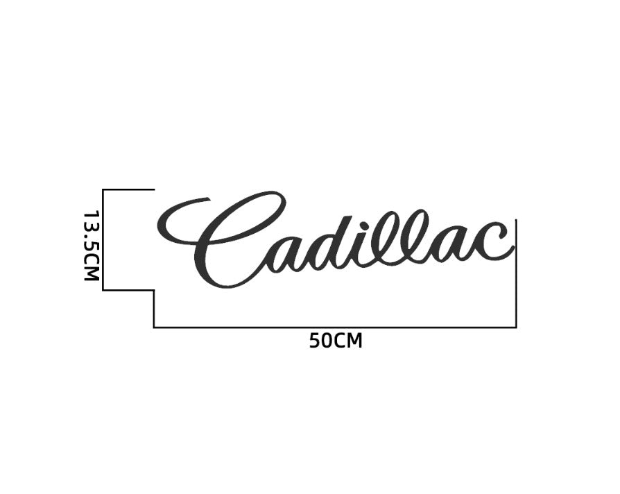 Suitable for Cadillac car body stickers, badges, logos, decals, letters, adhesive, orange
