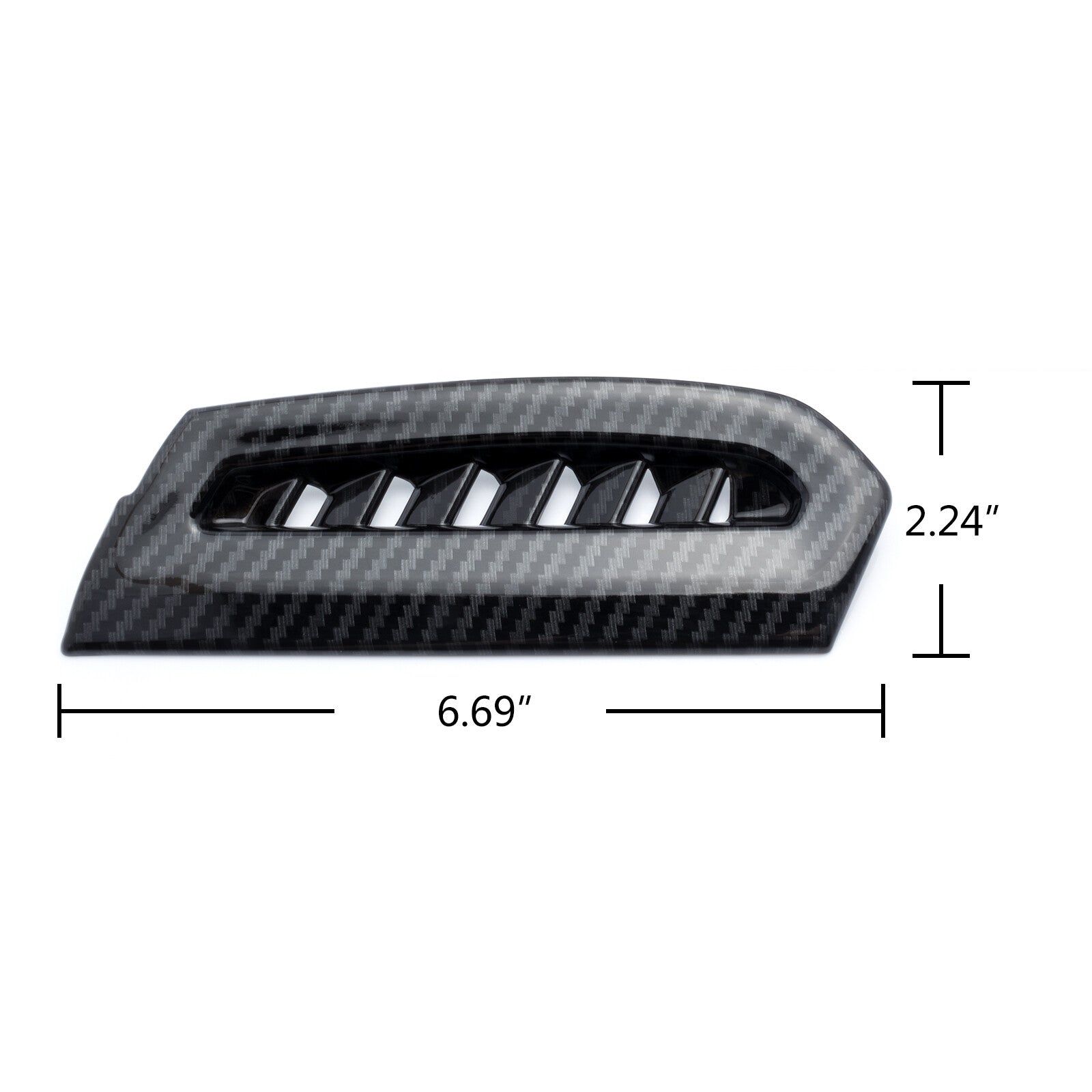 for Toyota for Camry 2018-2021 Carbon Fiber Style Side Console Air Vent Outlet Trim