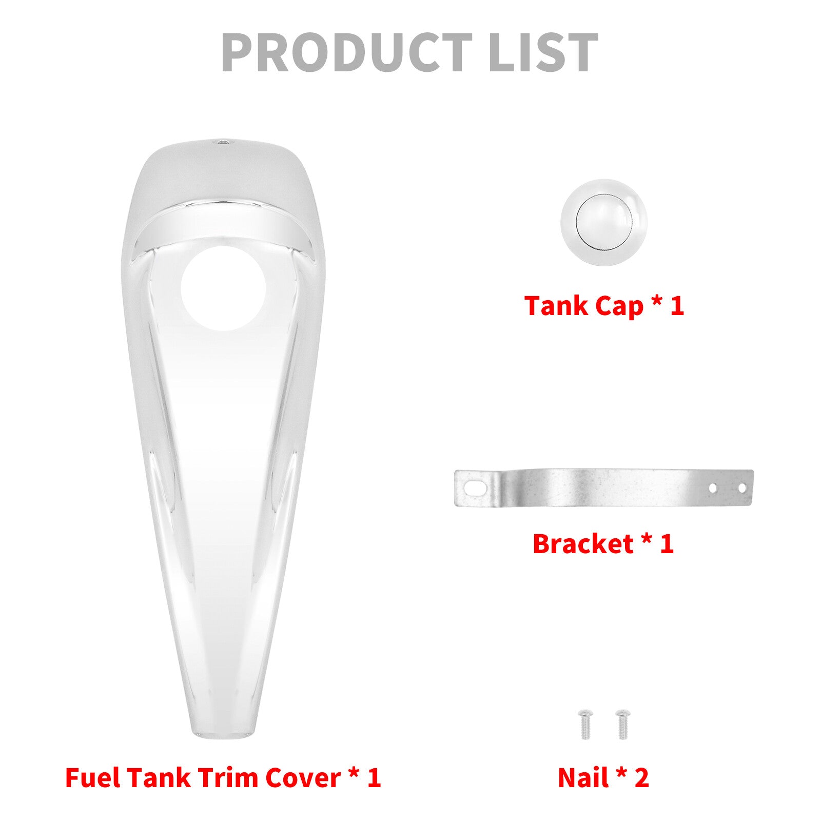 Chrome Dash Fuel Console +Gas Tank Cap Cover for Harley Electra Road Glide 08-23
