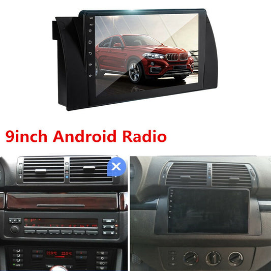 9in Car Wifi Android Multimedia Stereo Radio GPS Navigation 2+16G For E39 E53 X5