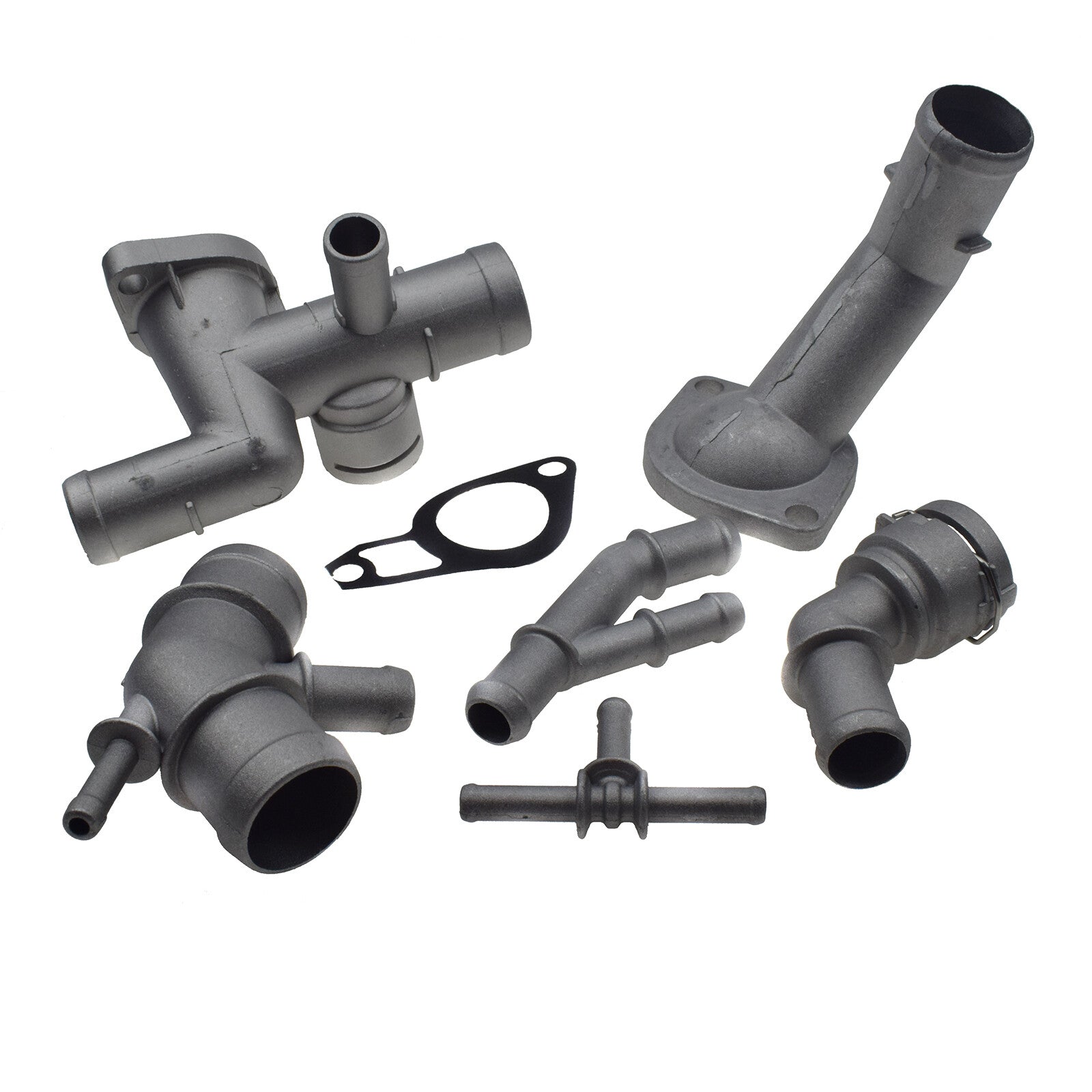 Aluminum engine coolant flange tubing 6-piece set suitable for Volkswagen for Golf,for Jetta CC, for Audi A3 TT