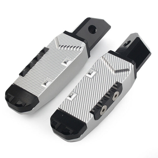Rear Passenger Foot Pegs Pedal Pads Fit for Honda CBR600RR F5 CBR600 F4/F4I Silver