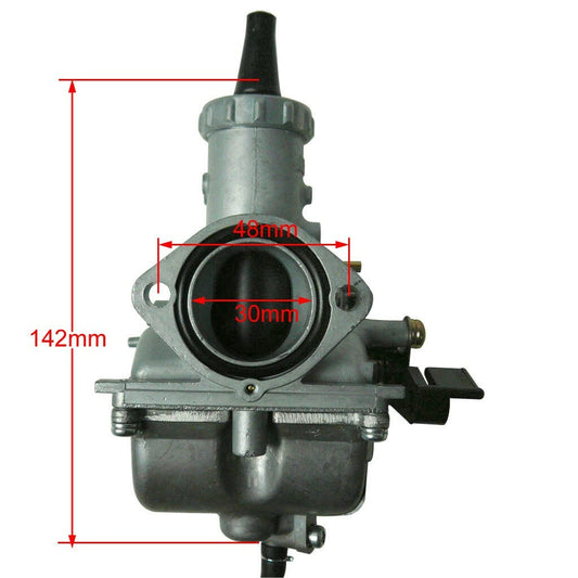 VM26 30mm Carburetor for 150cc 200cc 250cc 300cc Pit Dirt Bike ATV Gokart