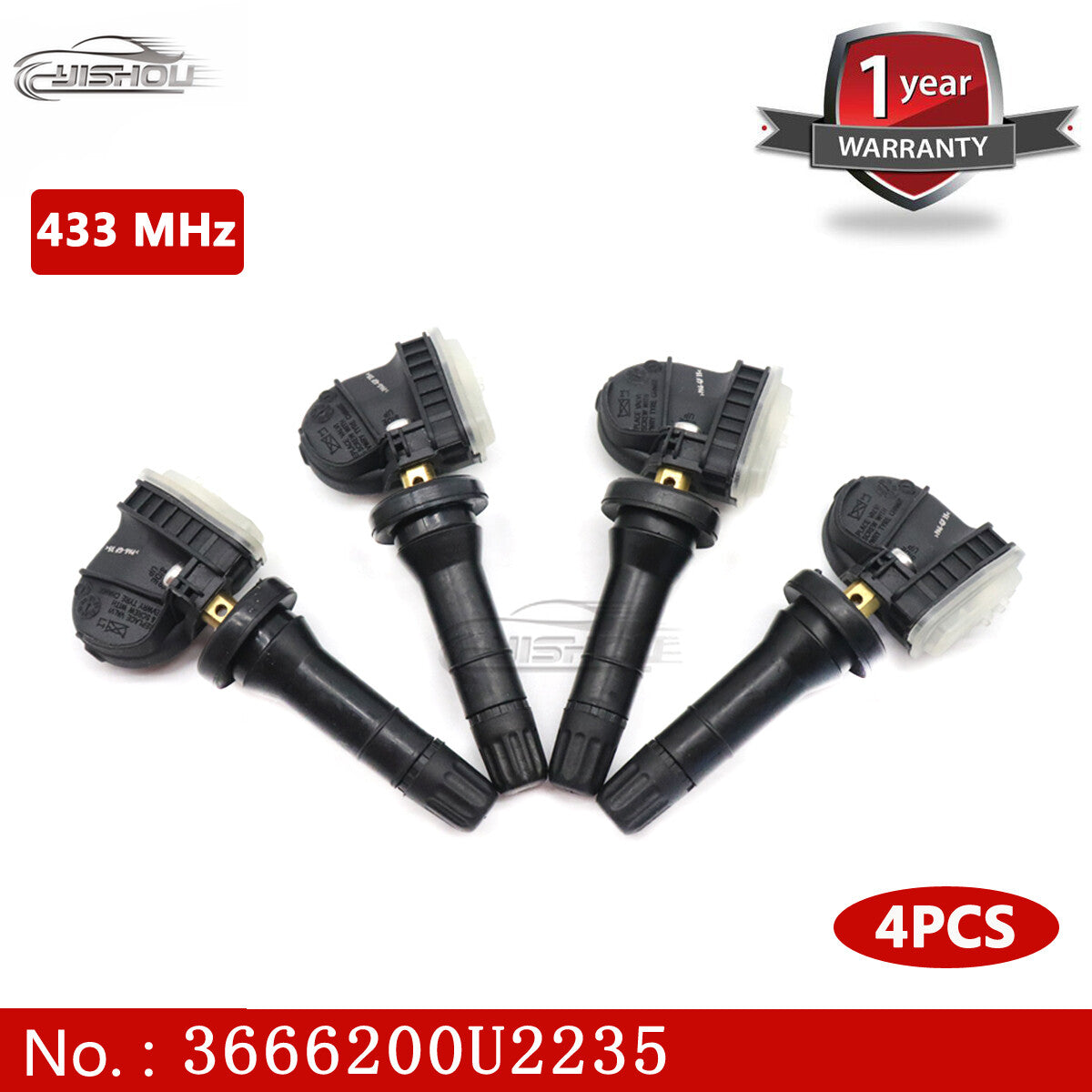 Tire pressure sensors TP3040050, TP3040001, and 3666200U2235 are suitable for JAC Refine M5, M6, R3, and S3 models.