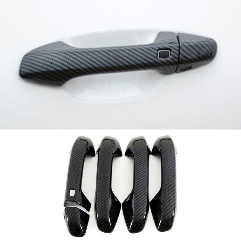 Carbon Fiber Exterior Door Handle Cover Trim for Kia K3 Forte Cerato 2019-2022