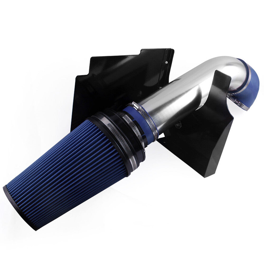 4inch Heat Shield Cold Air Intake+Filter For 99-06 for Chevy V8 4.8L/5.3L/6.0L Blue