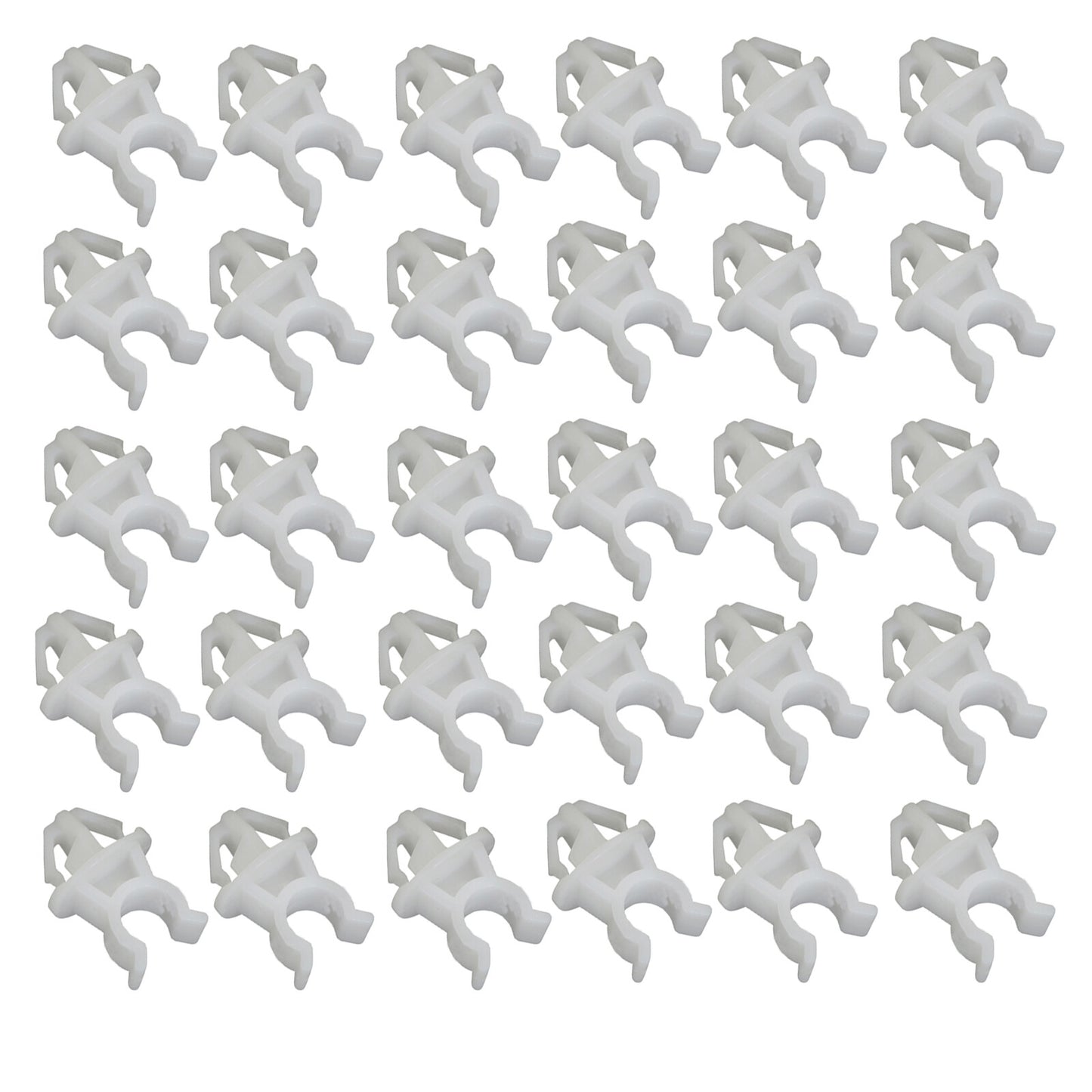 30Pcs Plastic Hood Support Prop Rod Clamp Holder Clip Rivet Fasteners for Honda