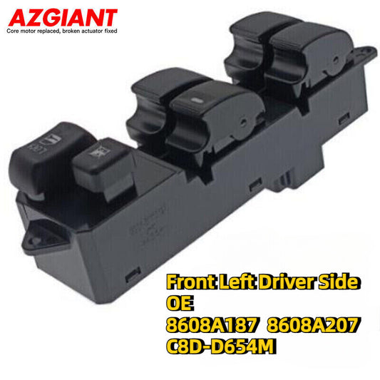 Window switch applicable to 2011-2016 for Mitsubishi Outlander Sport 2.0L/RVR 2.0L, front left.