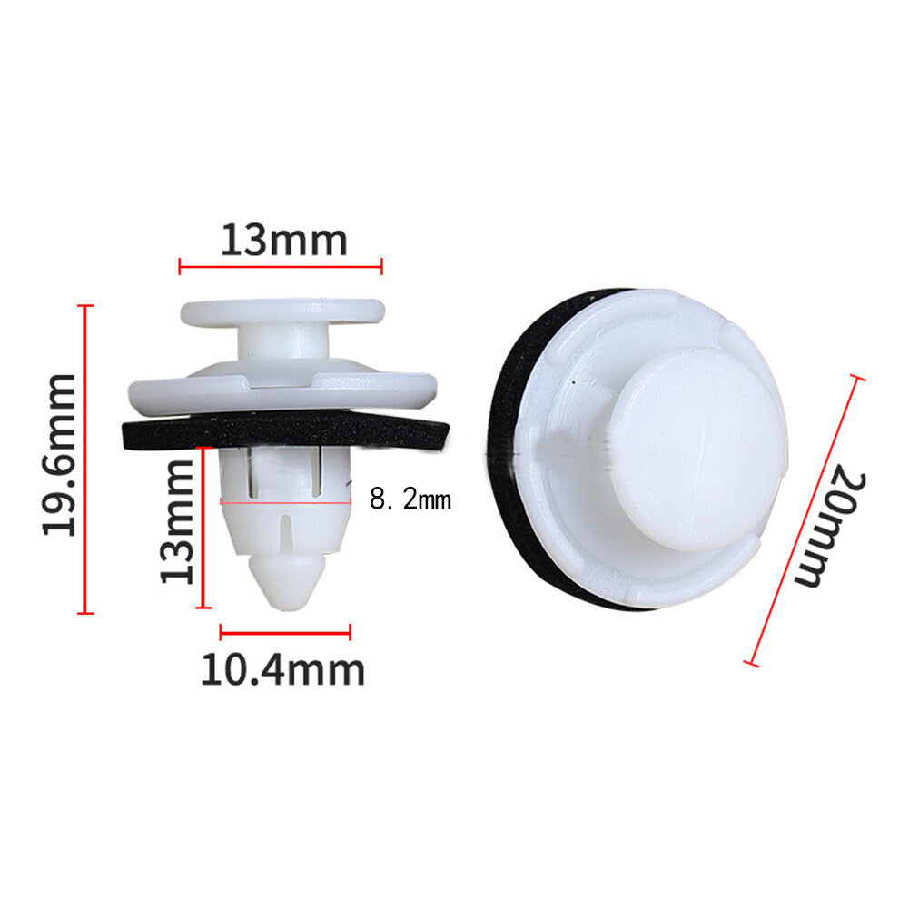 10 Car Tailgate Hatch-License Moulding Trim Piece Retainer Clips for Honda