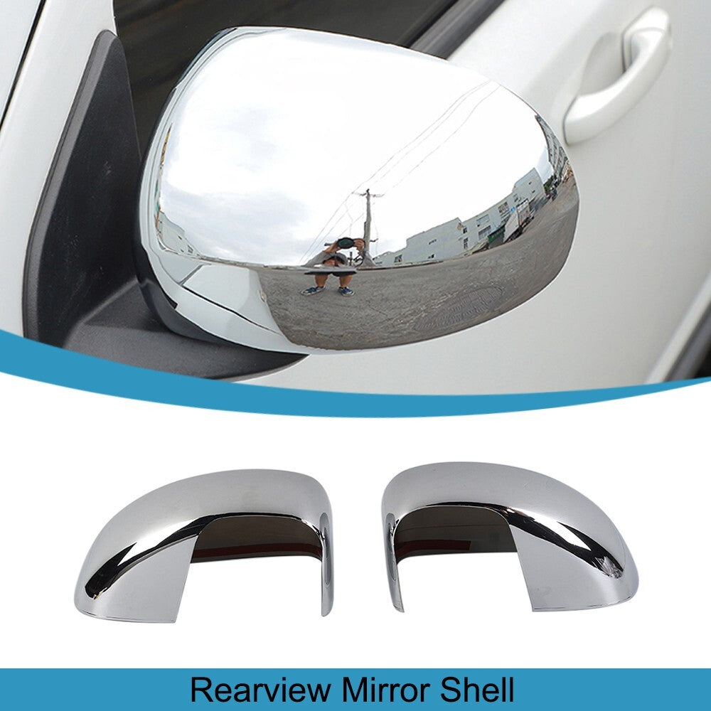 Chrome ABS Side Rearview Mirror Cover Shell Trim Cap for Jeep Compass 2008-2016