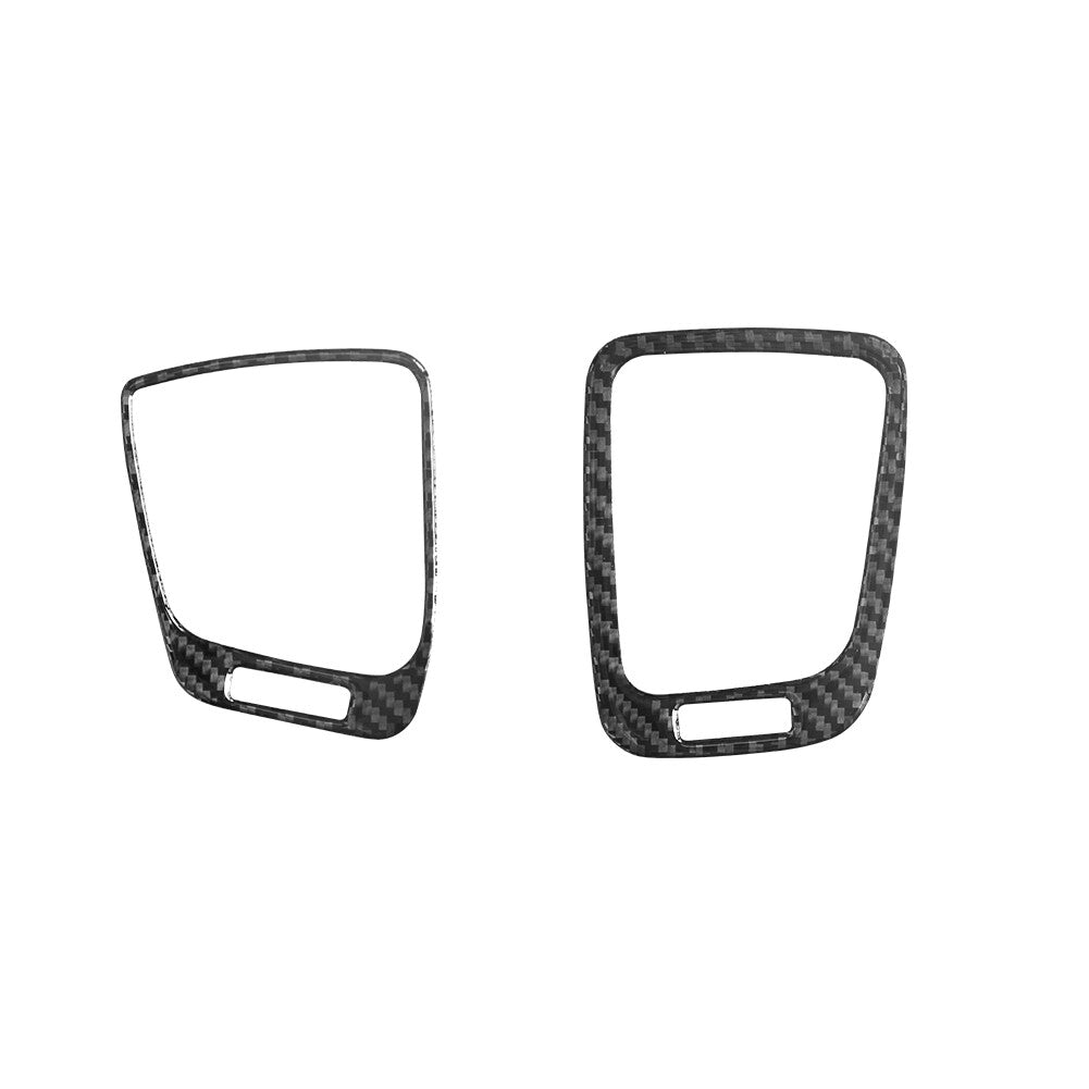 2X Carbon Fiber Front Air Vent Outlet Frame Trim Cover for KIA Sedona 2015-2016