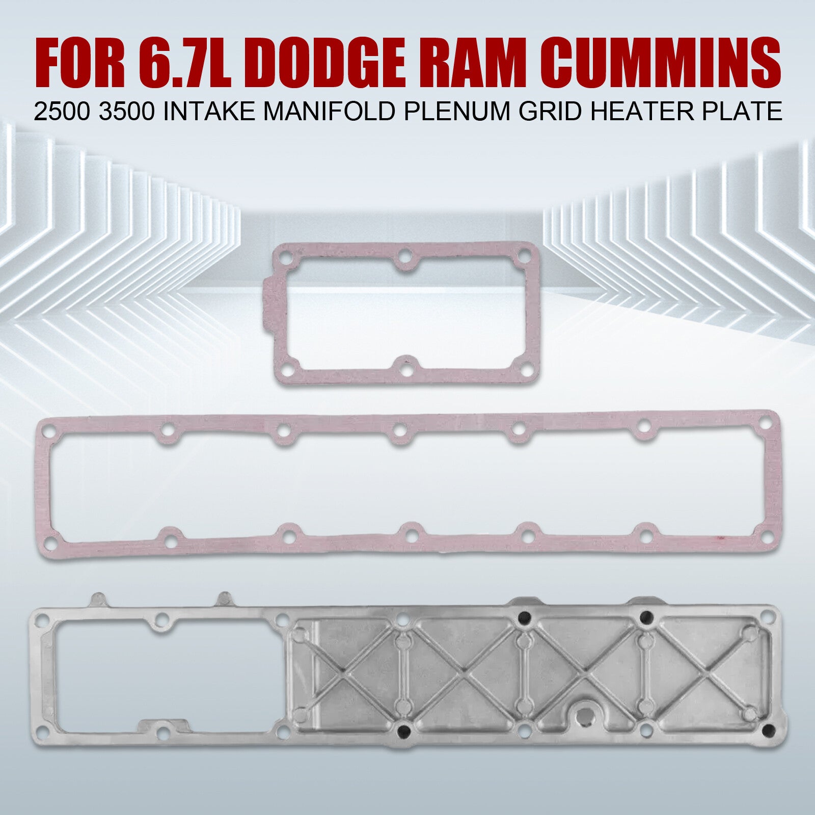 For 6.7L for Dodge for RAM 2500 3500 Intake Manifold Plenum Grid Heater Plate