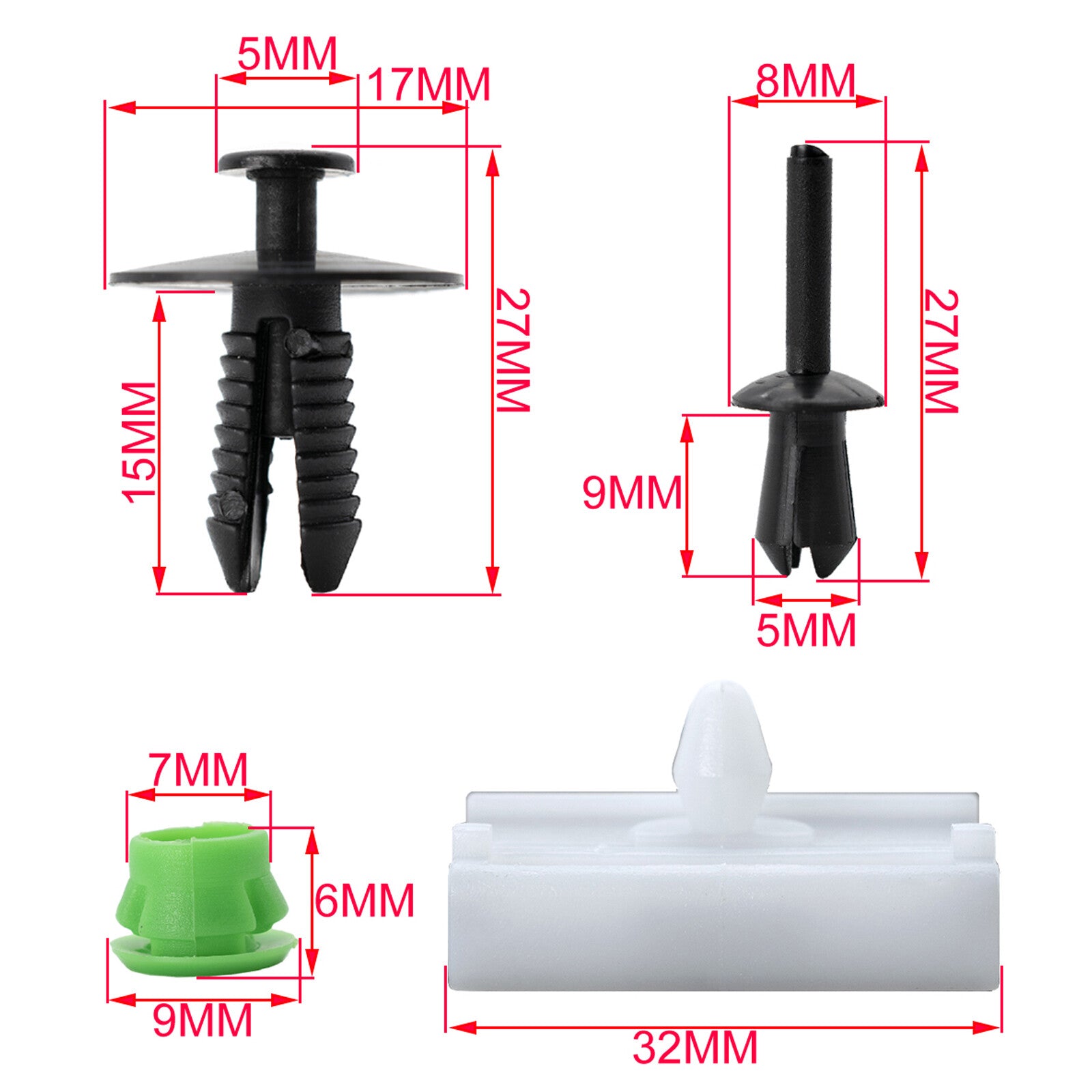 80x attachment clips side sills for BMW 3 Series E36 316g 318is 323ti 325i.328i
