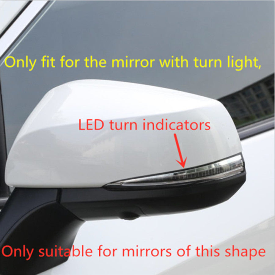 for Toyota RAV4 2019-2023 Carbon Fiber ABS RearView Side Mirror Cover Trims 6X